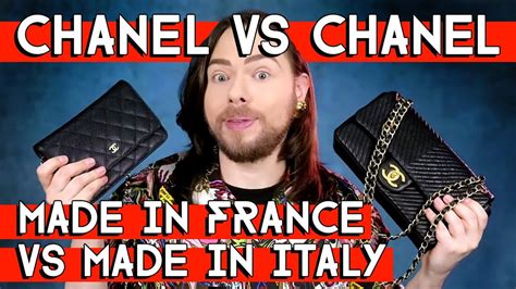 Chanel made in France vs italy